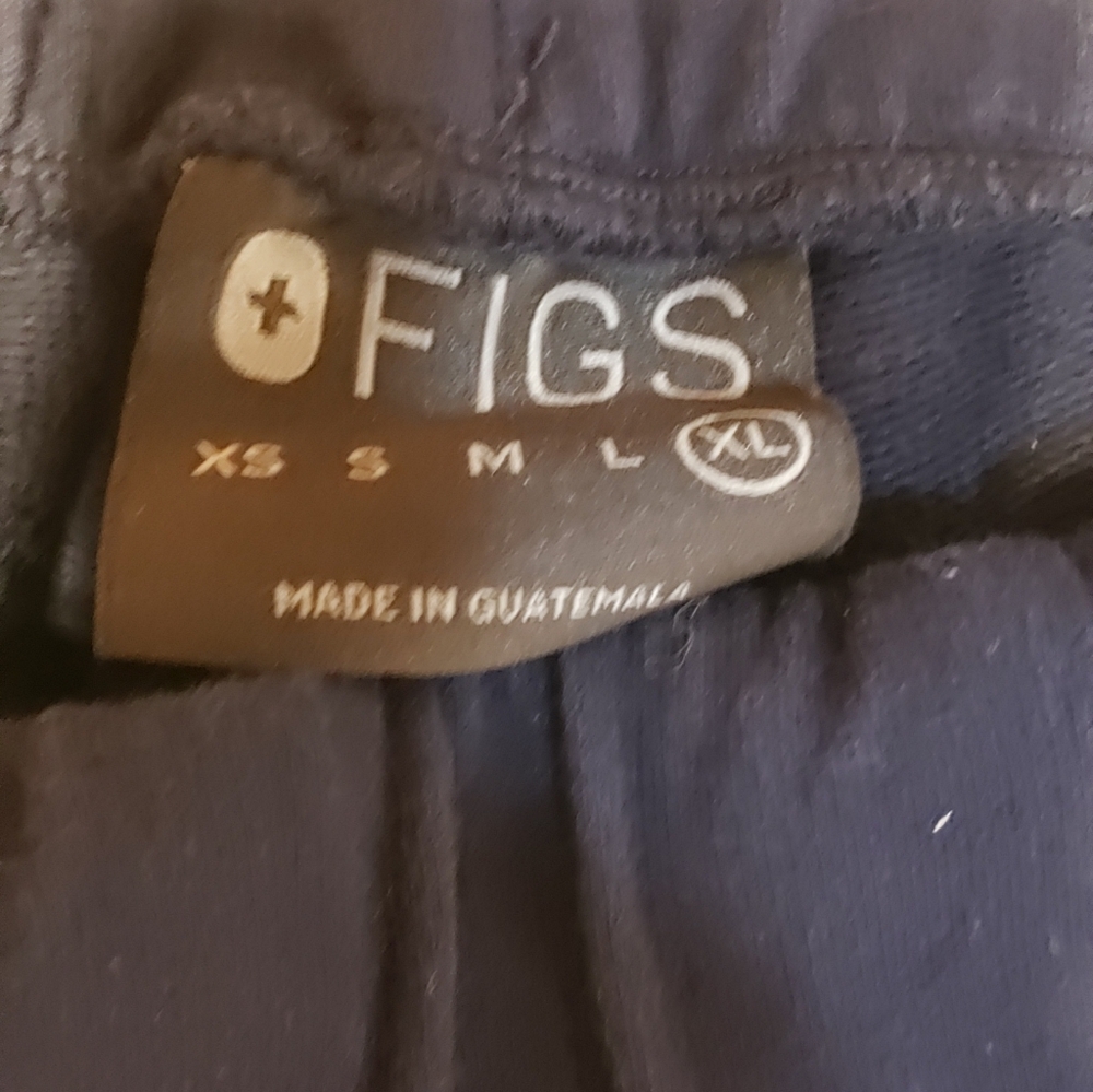 Figs Sweats Women Navy Blue XL Drawstring Waist Cozy Warm - Picture 3 of 4